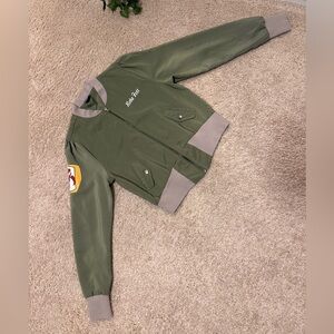 BOBA FETT STAR WARS HER UNIVERSE ZIPPERED JACKETS WITH POCKETS SIZE SMALL GREEN